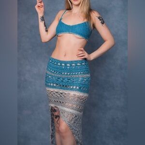 Handmade Crochet Bikini/ Cover Up set- one of a kind- you choose!
